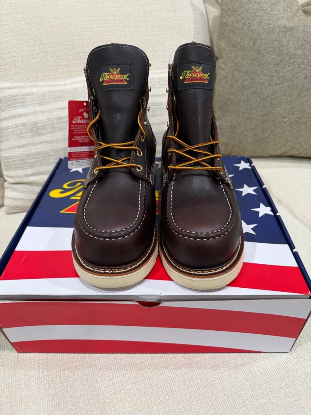 **BRAND NEW**

6” 1957 Series Brown Moc Toe Steel Toe Boots